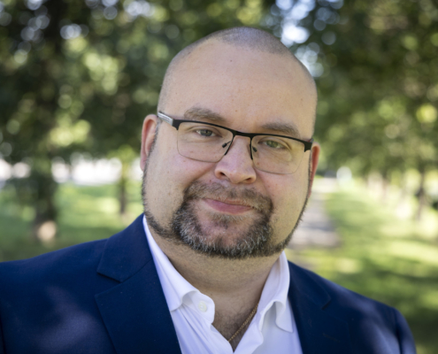 Perussuomalaisten puoluesihteeri Harri Vuorenpää